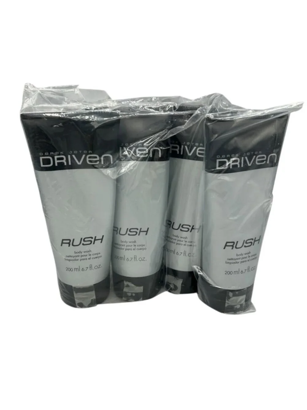 Avon Derek Jeter Driven Rush Body Wash 4 Pack Sealed Discontinued